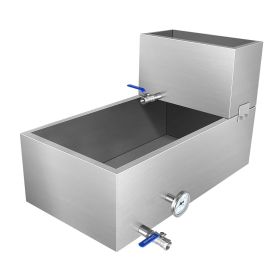 Evaporator Pan Evaporator Pan Maple Syrup Stainless Steel Maple sap Evaporator Pan Sap Evaporator Maple Syrup Boiling Pan (size: 30x16x19in)
